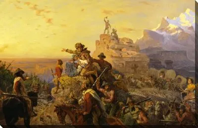 На запад курс империи идет своим путем (изучение фресок, Капитолий США)