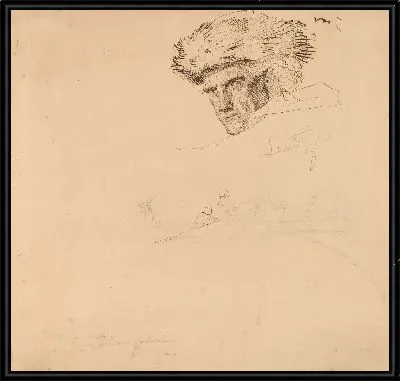 Этюды для «Вашингтон, пересекающий Делавэр» [ректо]