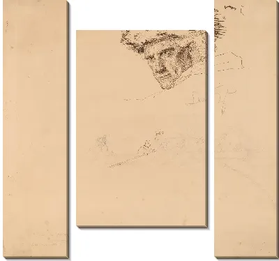 Этюды для «Вашингтон, пересекающий Делавэр» [ректо]