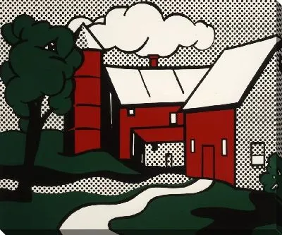 Картина Красный сарай