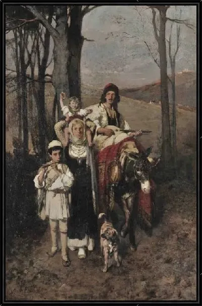 Картина Возвращение с ярмарки