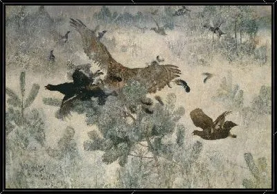 Картина Ястреб и Черная Игра