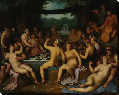 Картина Золотой Век (Вакханал) или Сад Любви