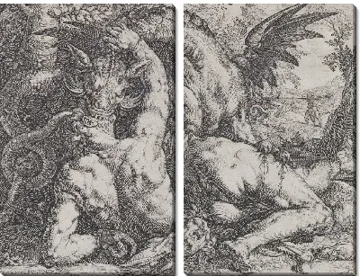 Картина Дракон, пожирающий спутников Кадма