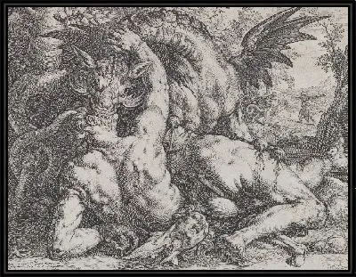 Дракон, пожирающий спутников Кадма