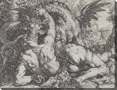 Дракон, пожирающий спутников Кадма