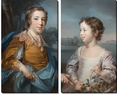 Портрет Джозефа Галстона и его брата Джона Галстона