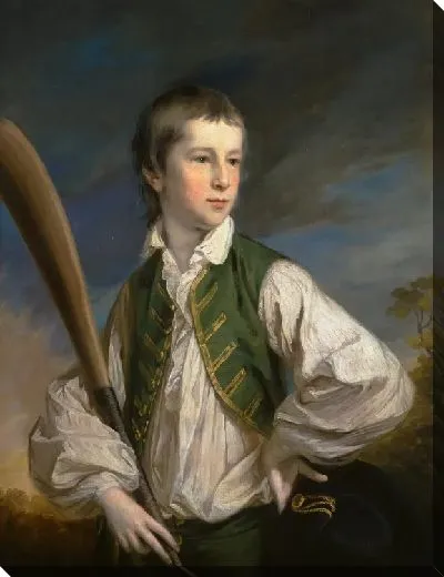 Картина Чарльз Коллайер в детстве с крикетной битой