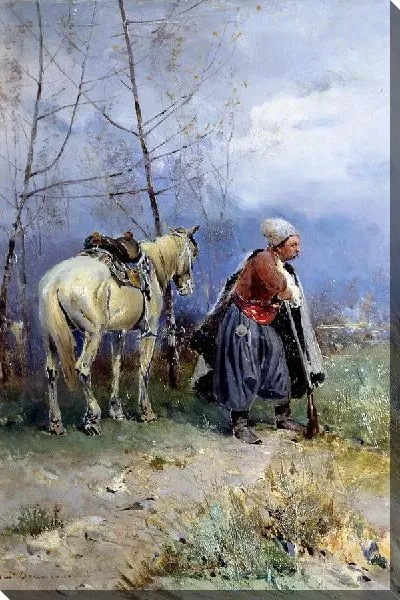 Картина Запорожец на посту (Zaporozhets in the post)