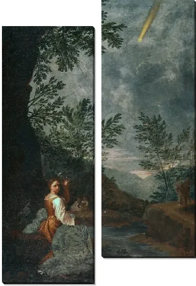 Картина Астрономические наблюдения: комета