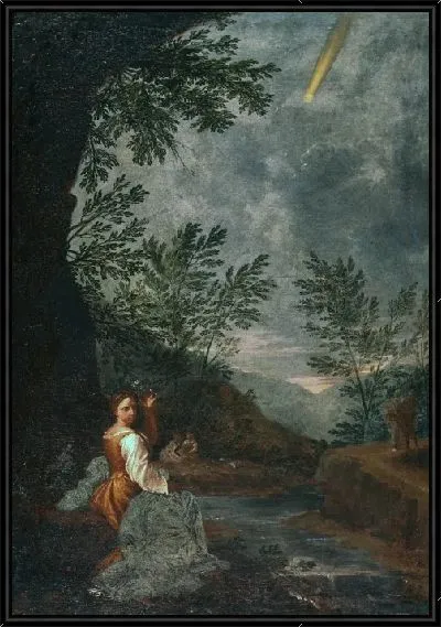 Картина Астрономические наблюдения: комета