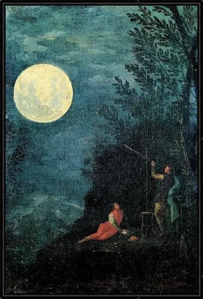 Картина Наблюдение Луны