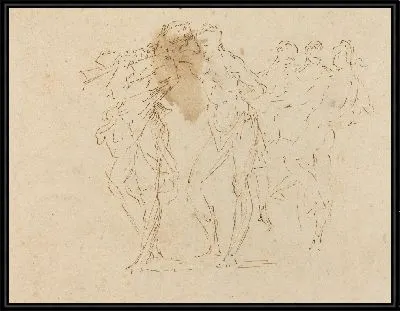 Музыкант и танцующие фигуры