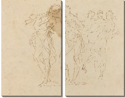 Музыкант и танцующие фигуры