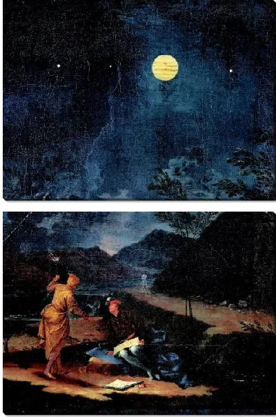 Картина Астрономические наблюдения: планеты Юпитер и Медичи