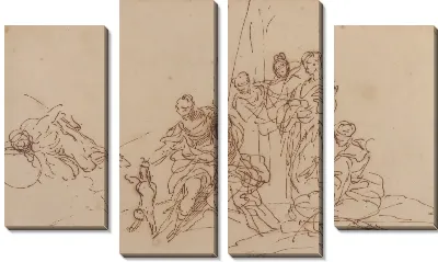 Фетида окунает ахилла в воды Стикса