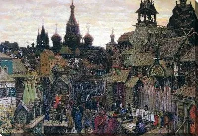 Старая Москва. Улица в Китай-городе начала XVII века (Old Moscow. Street in China-town in early XVII century)
