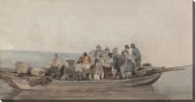 Картина Загрузка лодки