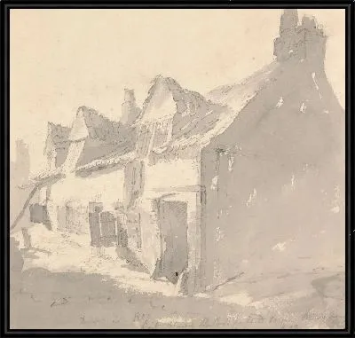 Картина Старые коттеджи