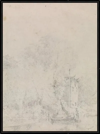 Картина Дерево ивы возле дома мистера Вестона