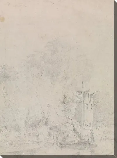 Картина Дерево ивы возле дома мистера Вестона