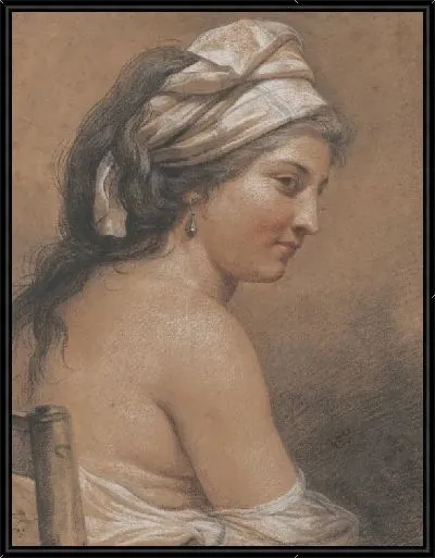 Картина Исследование сидящей женщины, увиденной сзади (Мари-Габриель Капет)