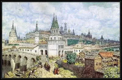 Расцвет Кремля. Всехсвятский мост и Кремль в конце XVII века (The heyday of the Kremlin. All Saints Drive and the Kremlin in the late XVII century)