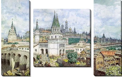 Расцвет Кремля. Всехсвятский мост и Кремль в конце XVII века (The heyday of the Kremlin. All Saints Drive and the Kremlin in the late XVII century)