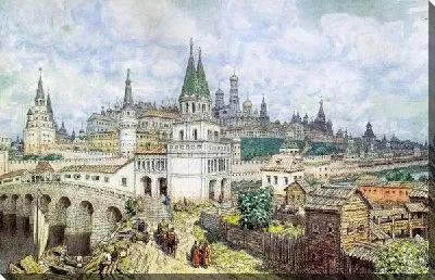 Расцвет Кремля. Всехсвятский мост и Кремль в конце XVII века (The heyday of the Kremlin. All Saints Drive and the Kremlin in the late XVII century)