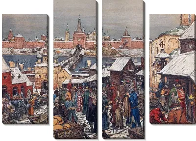 Картина Новгородский торг (Novgorod bargaining)