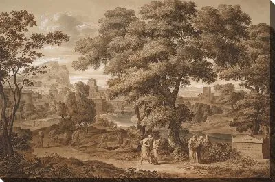 Эдип и Антигона покидают Фивы, 1797