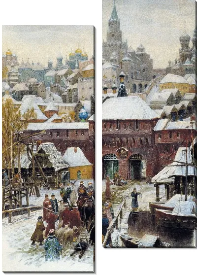 Картина Москва. Конец XVII века (Moscow. The end of the XVII century)