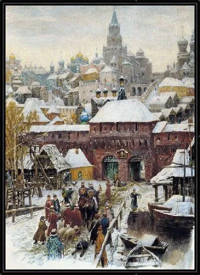 Картина Москва. Конец XVII века (Moscow. The end of the XVII century)