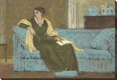 Картина Женщина, сидящая на диване