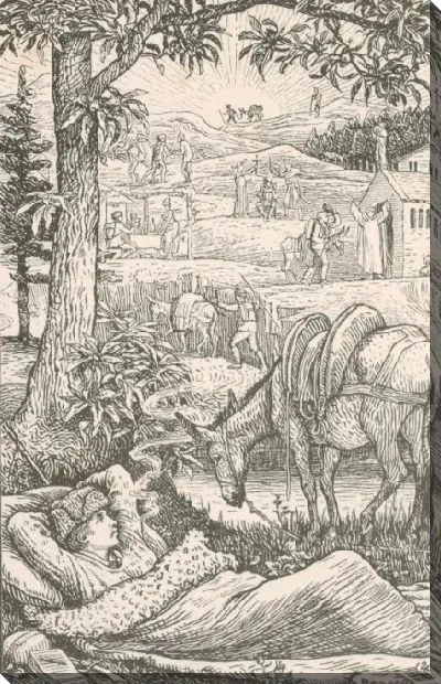 Картина Фронтиспис "Путешествия с ослом в Севеннах"