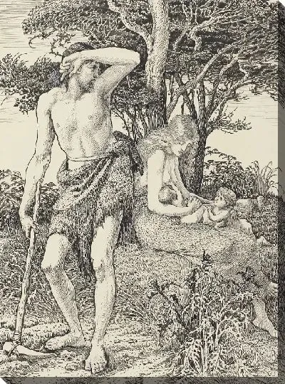 Картина Адам и Ева