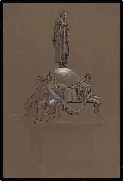 Картина Эскиз мемориала Шекспира