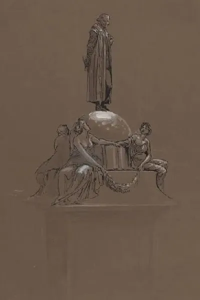 Картина Эскиз мемориала Шекспира