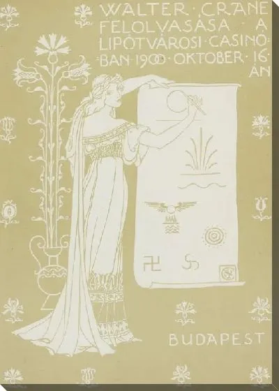 Картина Реклама лекции Уолтера Крейна в Будапеште