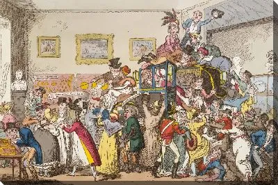 Картина Сцена в лондонском музее Пикадилли