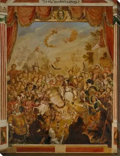 Картина Первое появление Уильяма Шекспира на сцене театра "Глобус"