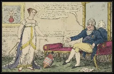 Картина Принцесса Шарлотта закончила свою голландскую пошлину, 1814
