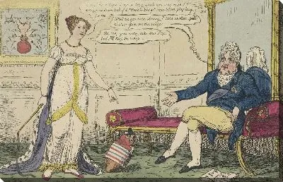 Картина Принцесса Шарлотта закончила свою голландскую пошлину, 1814