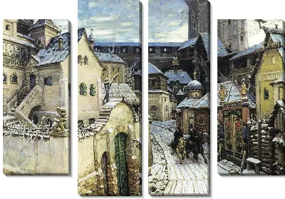 Картина Гонцы. Ранним утром в Кремле (Messengers. Early in the morning in the Kremlin)