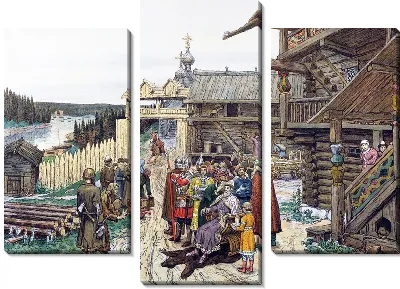 Картина Двор удельного князя (Yard appanage prince)