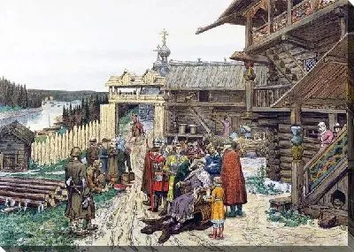 Картина Двор удельного князя (Yard appanage prince)