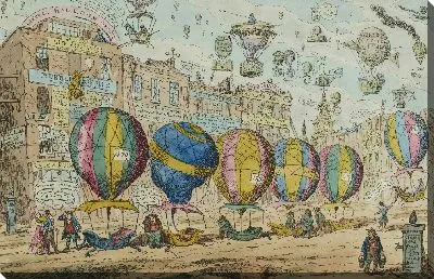 Картина Распечатать. Гравюра, раскрашенная вручную: сцена в мире