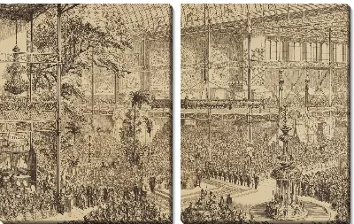 Картина Открытие Большой промышленной выставки всех народов 1851 г.