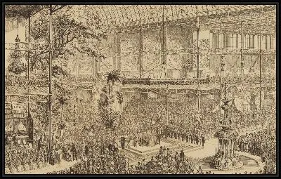 Картина Открытие Большой промышленной выставки всех народов 1851 г.