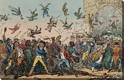 Картина Воланы и скумбрия, или члены, собирающиеся проголосовать за законопроект о кукурузе